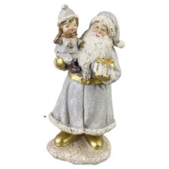 Figurina Mos Craciun cu copilas
