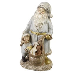 Figurina Mos Craciun cu copilas