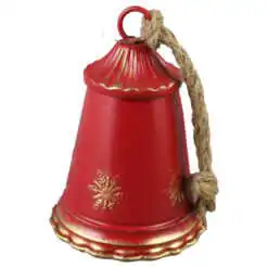 Clopotel metalic cu fulgi de nea