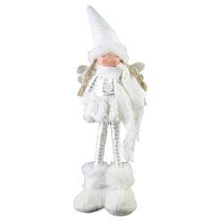 Figurina Inger din textil alb