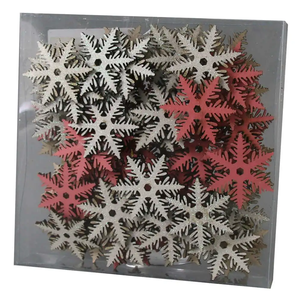 Set 72 decor craft din lemn 4 CM