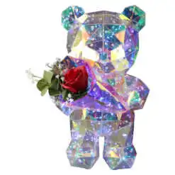 Ursulet din plastic cu lumina 200 led/usb