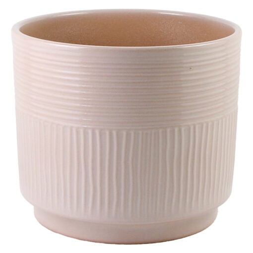 Ghiveci din ceramica Nara Terra roz 22x19 CM