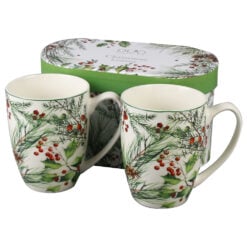 Set 2 cani din portelan