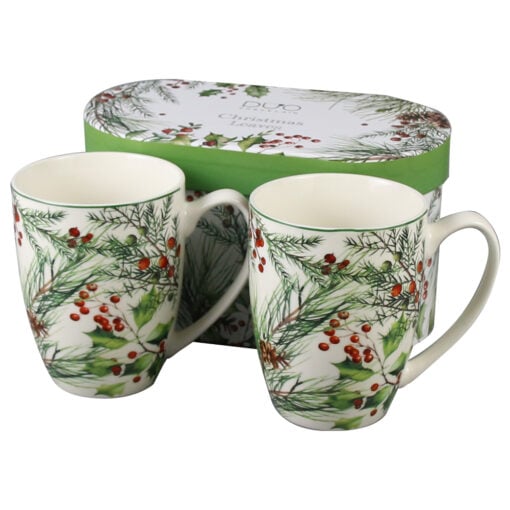 Set 2 cani din portelan