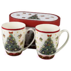 Set 2 cani din portelan