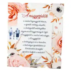 Placheta decorativa mdf "A Nagyszulok..." 17x20 CM