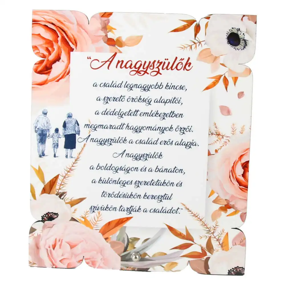 Placheta decorativa mdf "A Nagyszulok..." 17x20 CM