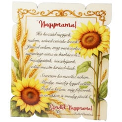 Placheta decorativa mdf "Szeretlek Nagymama!..." 17x20 CM