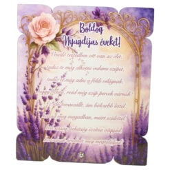 Placheta decorativa mdf "Boldog Nyugdijas Eveket!..." 17x20 CM