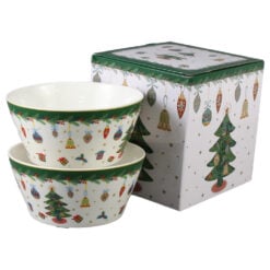 Set 2 boluri din portelan