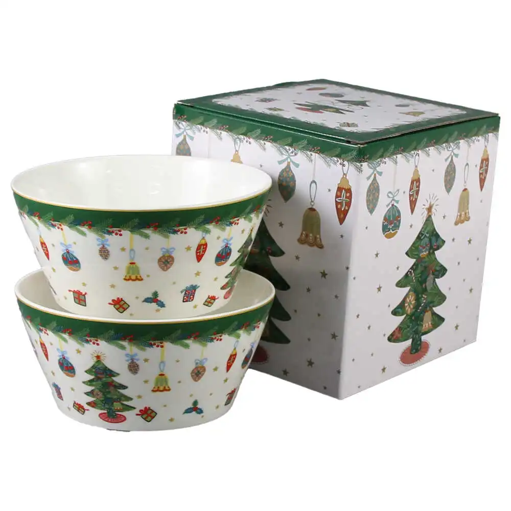 Set 2 boluri din portelan