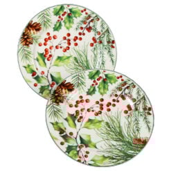 Set 2 farfurii din portelan 19 CM