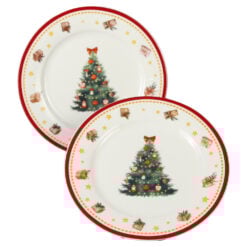 Set 2 farfurii din portelan 19 CM