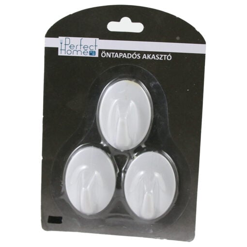 Set 3 agatatori autoadezive din plastic