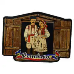 Magnet frigider mdf "Romania" 10 CM