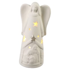 Figurina Inger din ceramica cu led