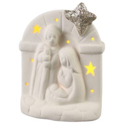 Decoratiune Sfanta Familie din ceramica