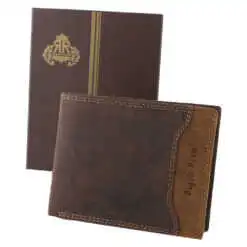 Portofel barbatesc din piele 12x9.5 CM