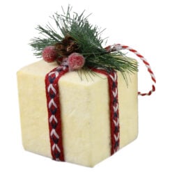 Ornament de brad Cutiuta cadou 8 CM