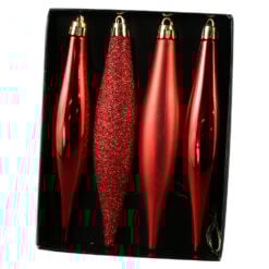 Set 4 globuri pentru brad