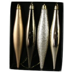 Set 4 globuri pentru brad