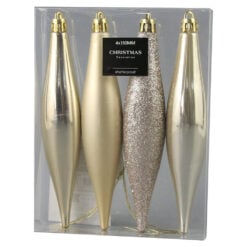 Set 4 globuri pentru brad