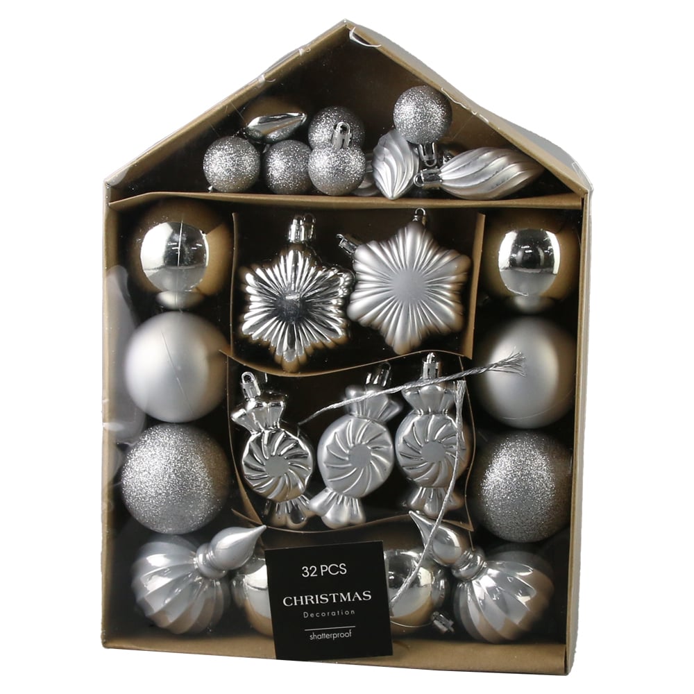 Set 32 globuri pentru brad Set 32 globuri pentru brad