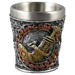 Pahar shot din metal si rasina Cavaler 5x6 CM
