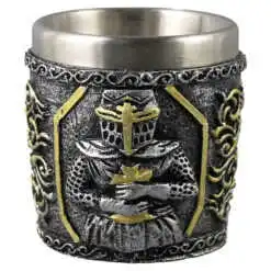 Pahar shot din metal si rasina Cavaler 5x6 CM