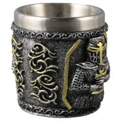 Pahar shot din metal si rasina Cavaler 5x6 CM