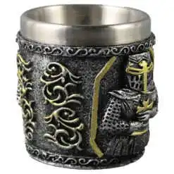Pahar shot din metal si rasina Cavaler 5x6 CM