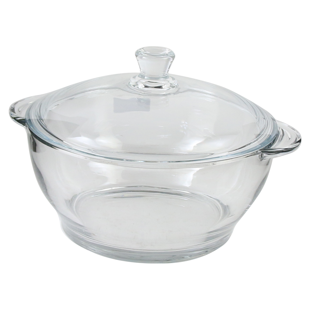 Bol din sticla cu capac 1500 ml Bol din sticla cu capac 1500 ml