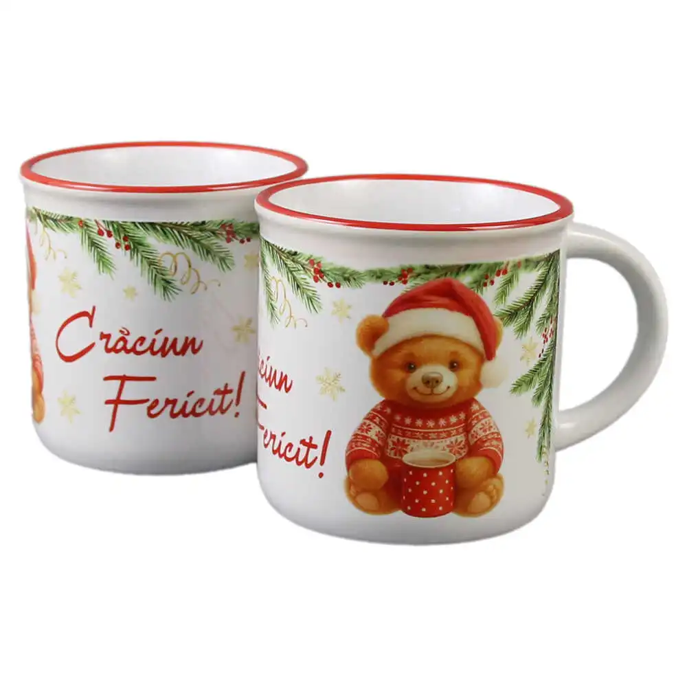 Cana ceramica "Craciun Fericit!" 300 ml Cana ceramica "Craciun Fericit!" 300 ml