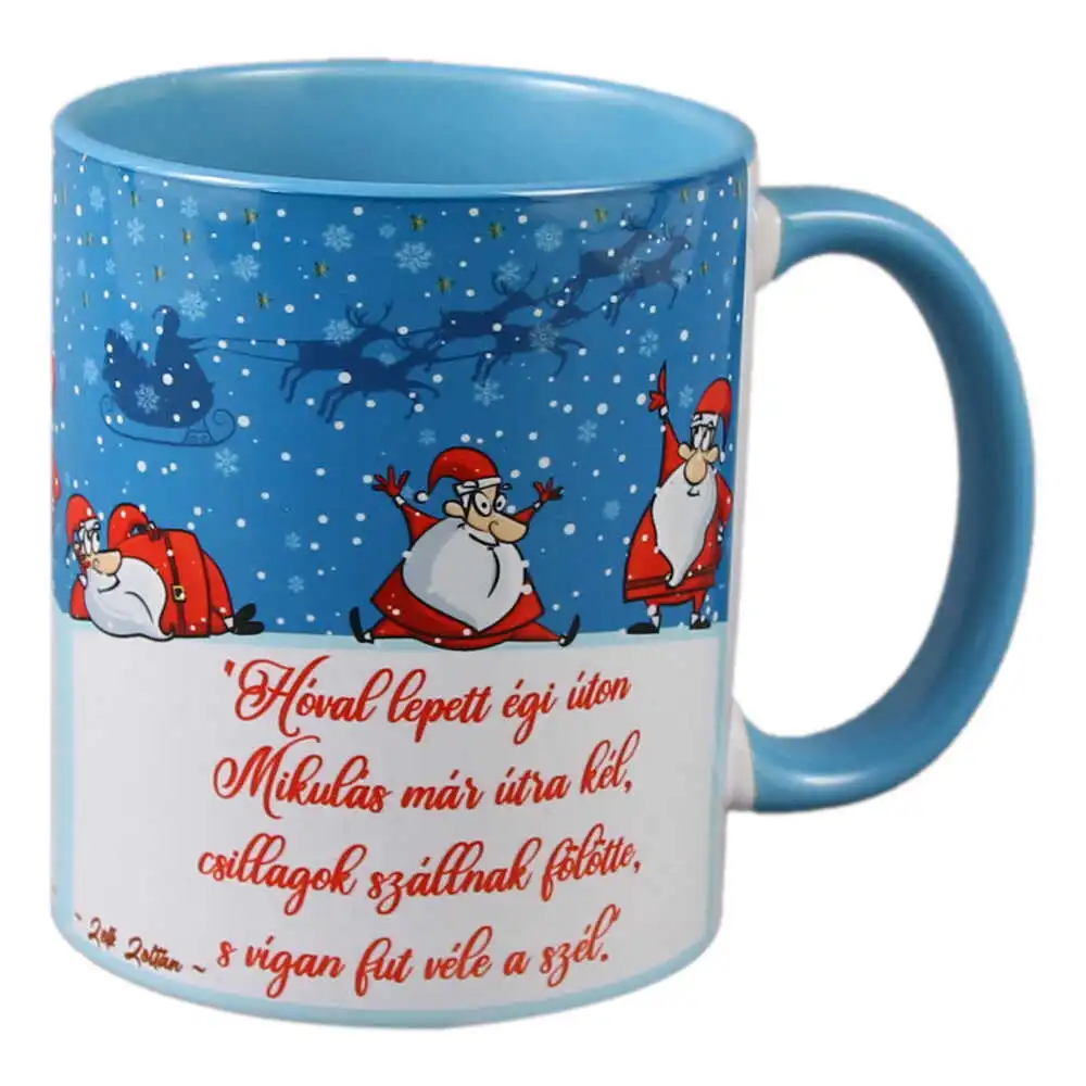 Cana de Craciun din ceramica "Hoval lepett egi uton..." Cana de Craciun din ceramica "Hoval lepett egi uton..."