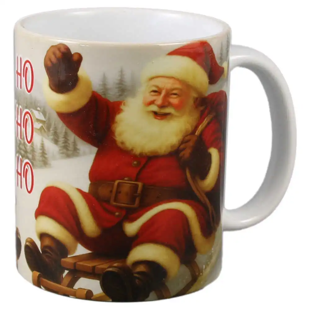 Cana de Craciun din ceramica "Ho Ho Ho!" 330 ml Cana de Craciun din ceramica "Ho Ho Ho!" 330 ml