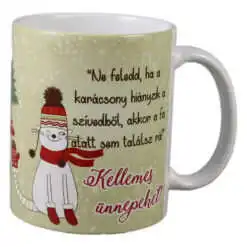 Cana de Craciun din ceramica "Ne feledd