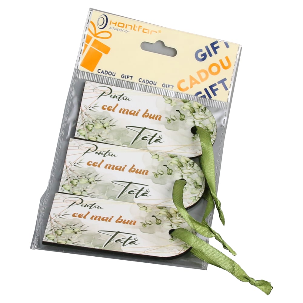 Set 3 Etichete din lemn "Pentru cel mai bun Tata" Set 3 Etichete din lemn "Pentru cel mai bun Tata"