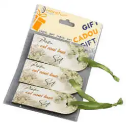 Set 3 Etichete din lemn "Pentru cel mai bun Sot"