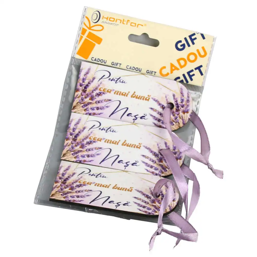 Set 3 Etichete din lemn "Pentru cea mai buna Nasa" Set 3 Etichete din lemn "Pentru cea mai buna Nasa"