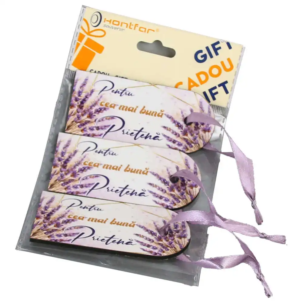 Set 3 Etichete din lemn "Pentru cea mai buna Prietena" Set 3 Etichete din lemn "Pentru cea mai buna Prietena"