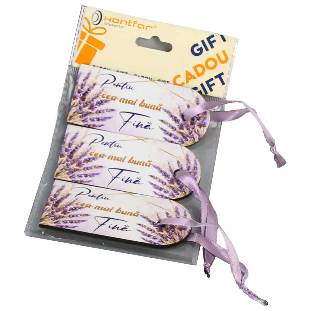 Set 3 Etichete din lemn "Pentru cea mai buna Fina" Set 3 Etichete din lemn "Pentru cea mai buna Fina"