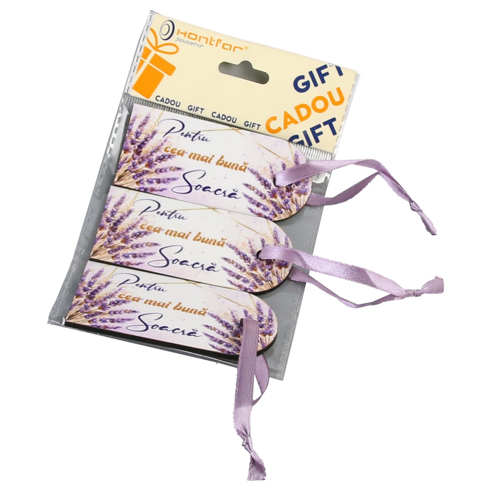 Set 3 Etichete din lemn "Pentru cea mai buna Soacra" Set 3 Etichete din lemn "Pentru cea mai buna Soacra"