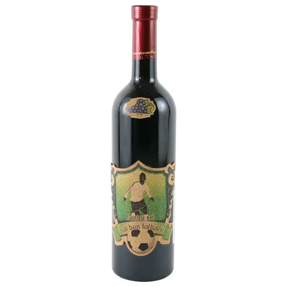 Vin rosu 750 ml "Pentru cel mai bun Fotbalist!" Vin rosu 750 ml "Pentru cel mai bun Fotbalist!"