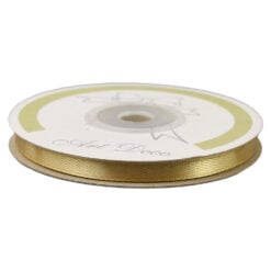 Rola panglica satin Auriu 6 mm x 25 m