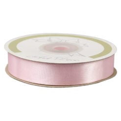 Rola panglica satin Roz pal 15 mm x 25 m