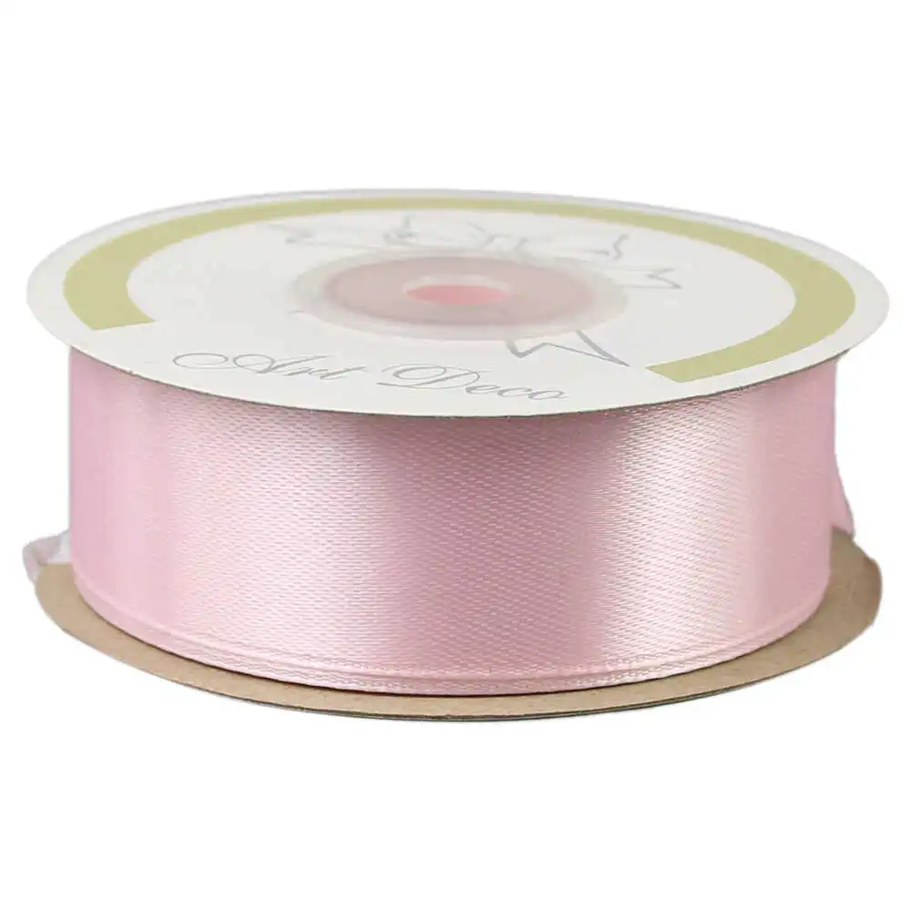 Rola panglica satin Roz 25 mm x 25 m
