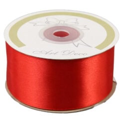 Rola panglica satin Rosu 38 mm x 25 m
