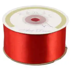 Rola panglica satin Rosu 38 mm x 25 m