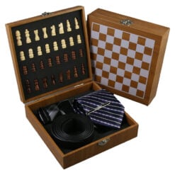 Set cadou pentru barbati cu joc Sah - Cravata curea